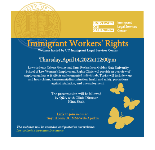 UC Immigrant Rights Center Webinar